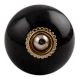 Black Golden Fitting  Ceramic Dresser Knob Online